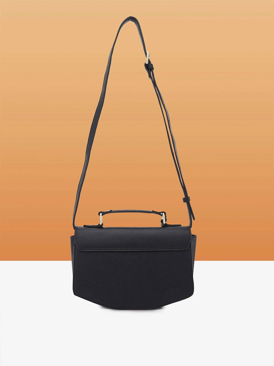 Caprese Minimal Formal Medium Black Sling Bag