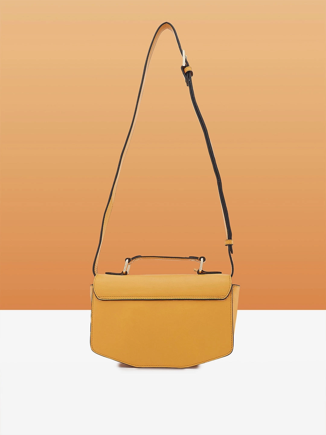 Caprese Minimal Formal Medium Yellow Sling Bag