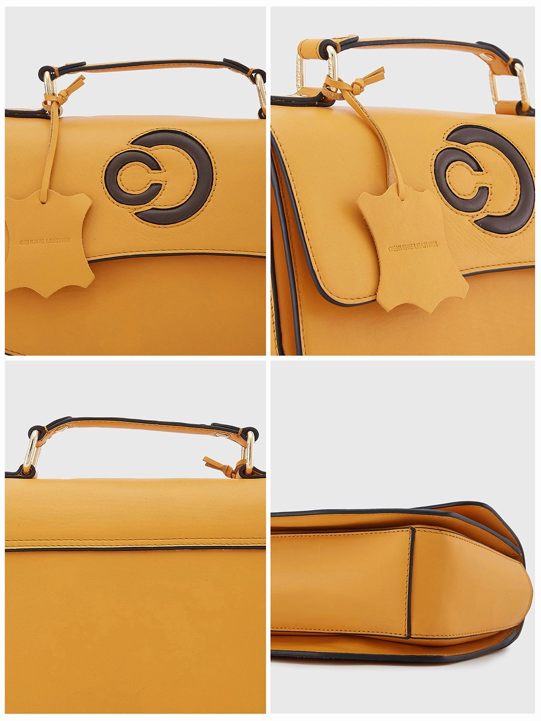 Caprese Minimal Formal Medium Yellow Sling Bag
