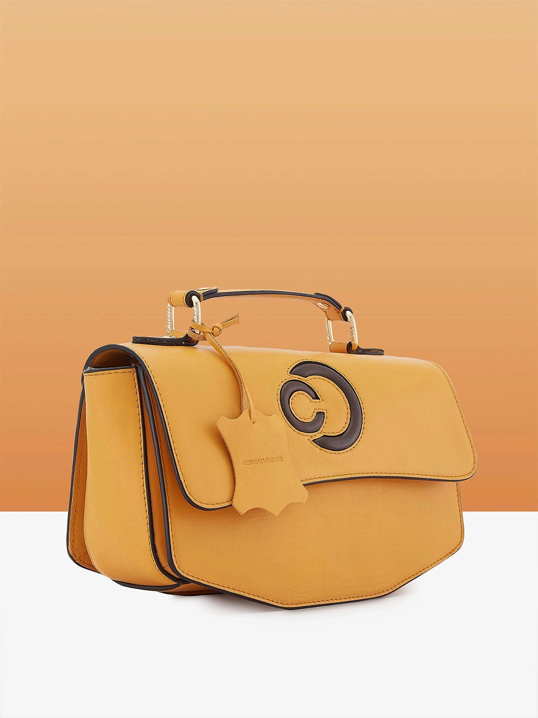 Caprese Minimal Formal Medium Yellow Sling Bag