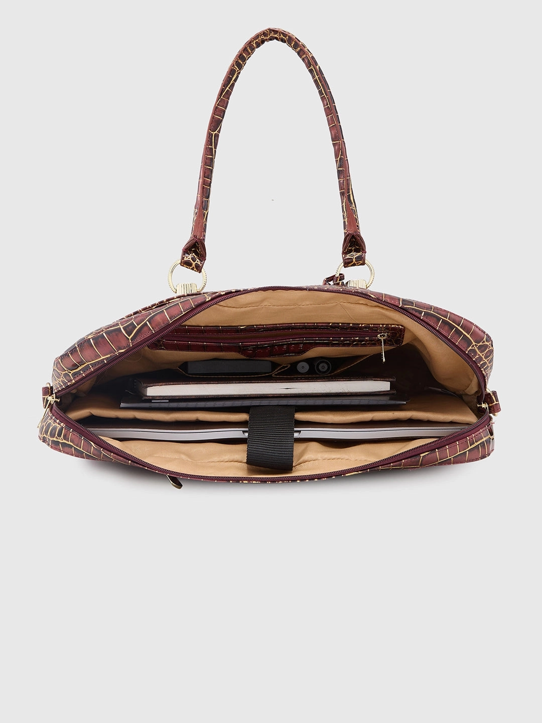 Caprese Miranda Large Burgundy Laptop Bag