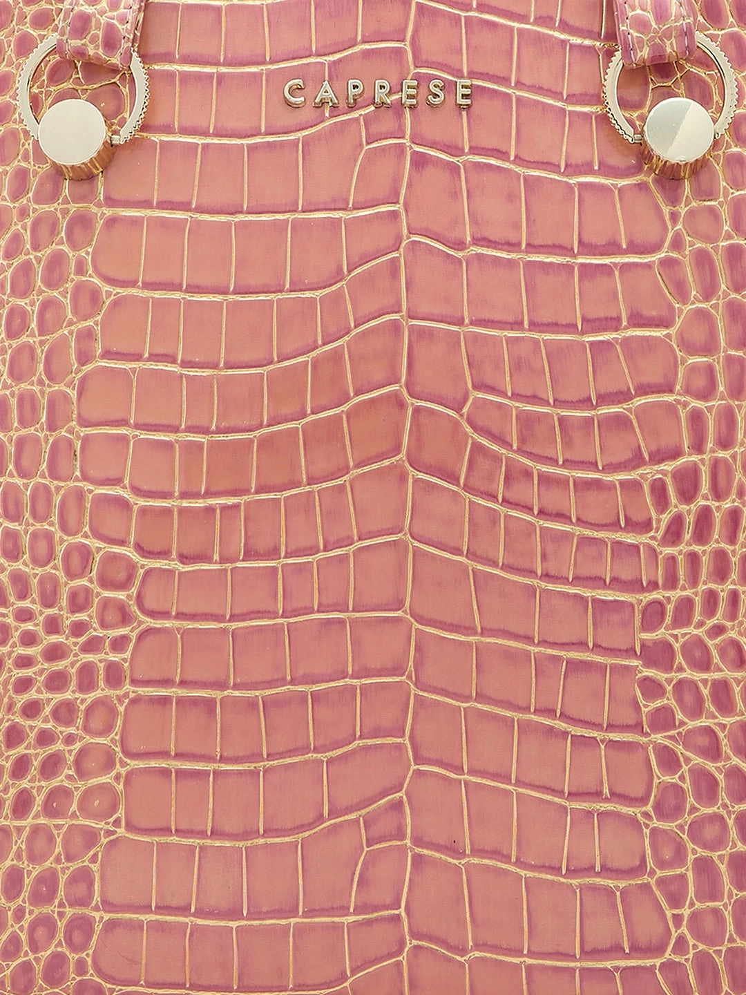 Caprese Miranda Large Croco Pink Tote Bag
