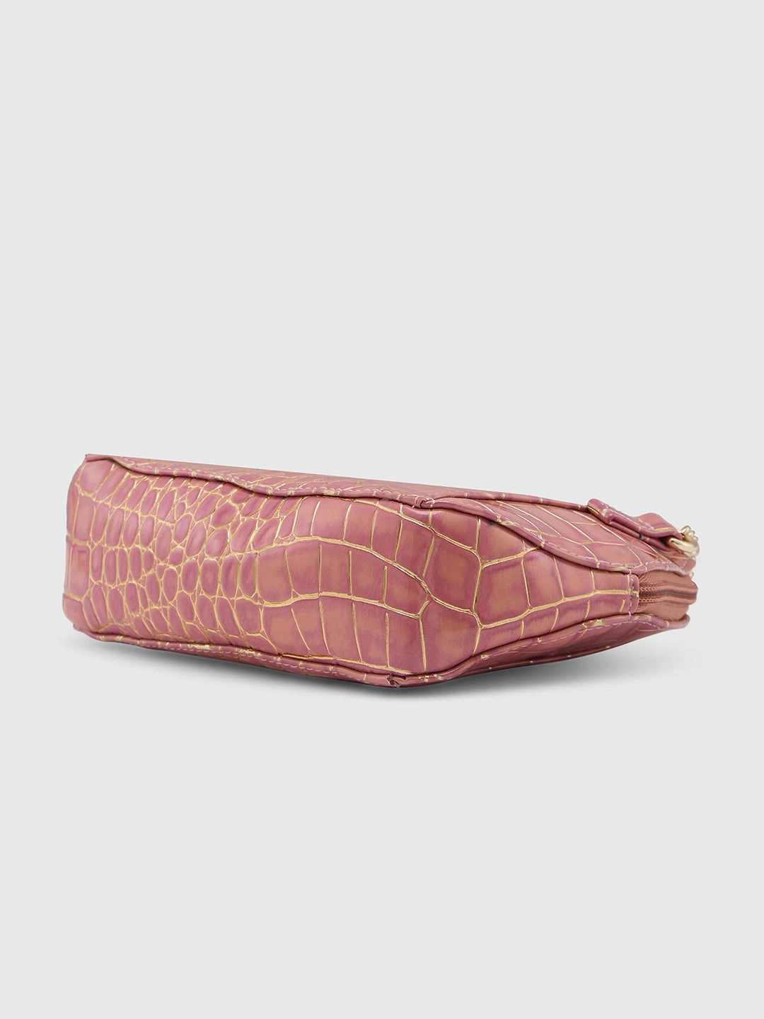 Caprese Miranda Small Croco Pink Sling Bag