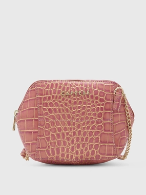 Caprese Miranda Small Croco Pink Sling Bag