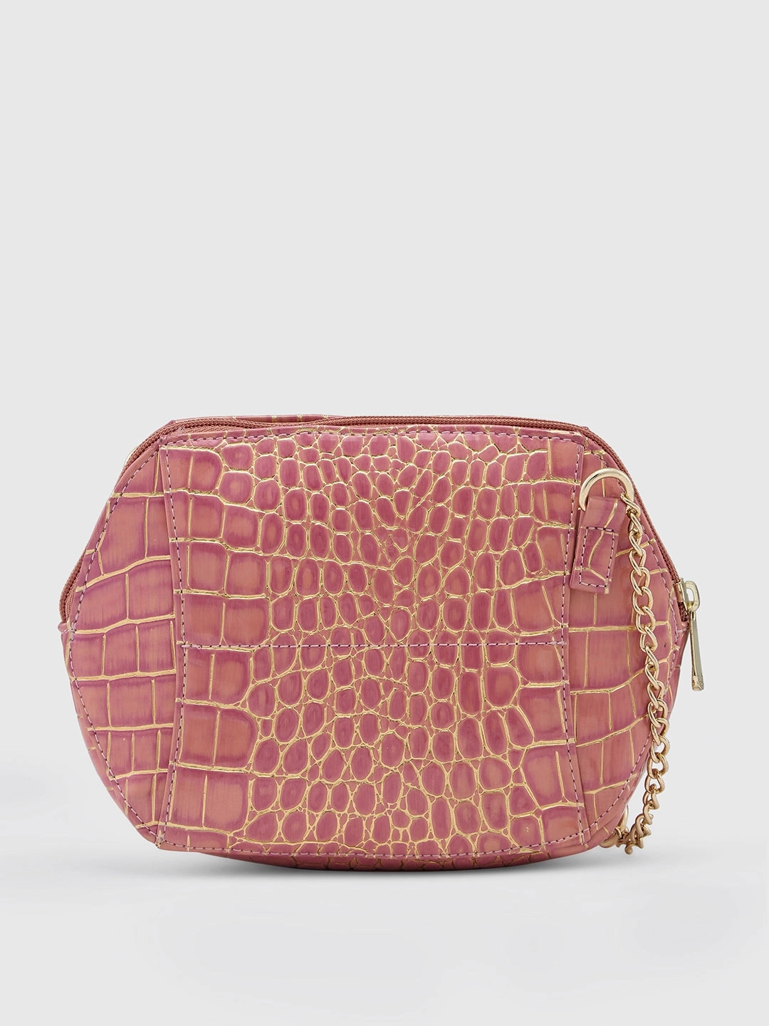 Caprese Miranda Small Croco Pink Sling Bag