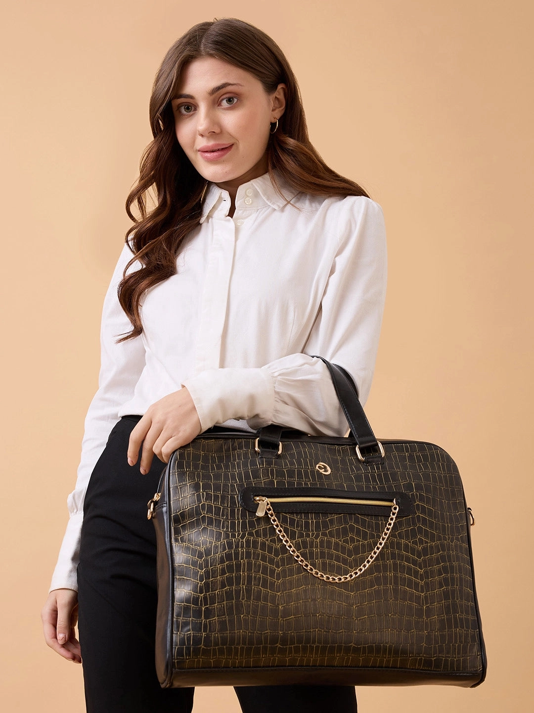 Caprese Mist Laptop Bag Large Black