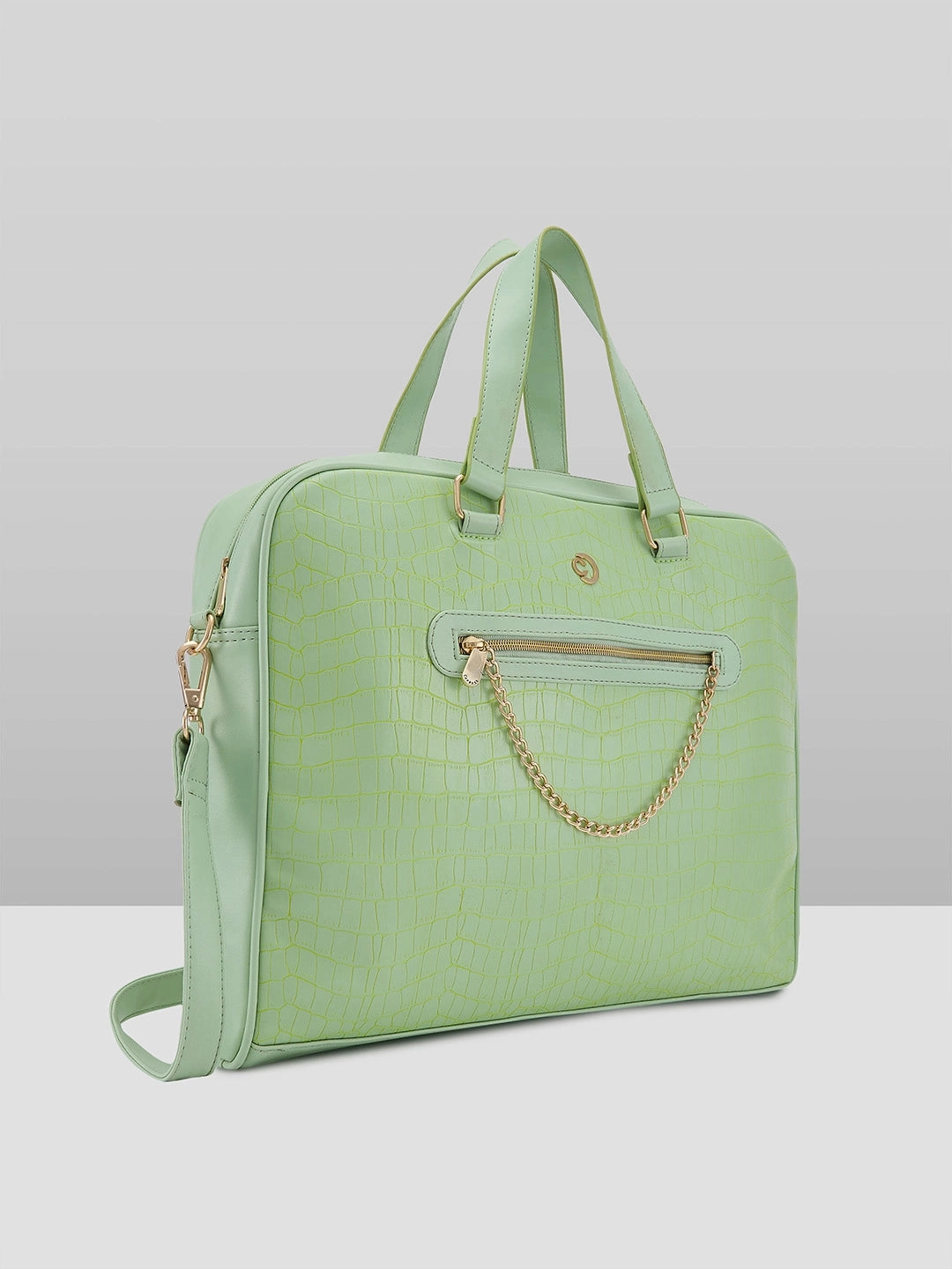 Caprese Mist Laptop Bag Large Mint