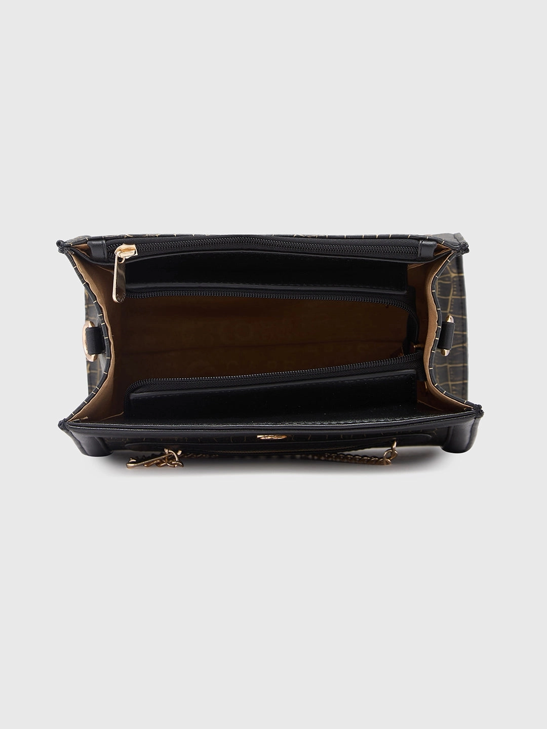 Caprese Mist Medium Black Crossbody Bag