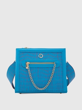 Caprese Mist Medium Blue Crossbody Bag
