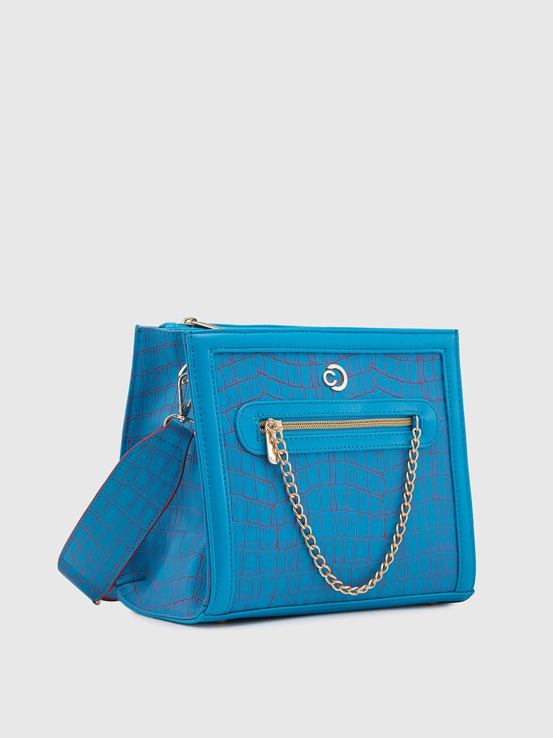 Caprese Mist Medium Blue Crossbody Bag