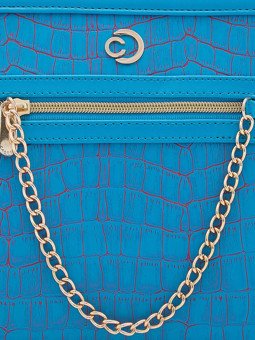 Caprese Mist Medium Blue Crossbody Bag