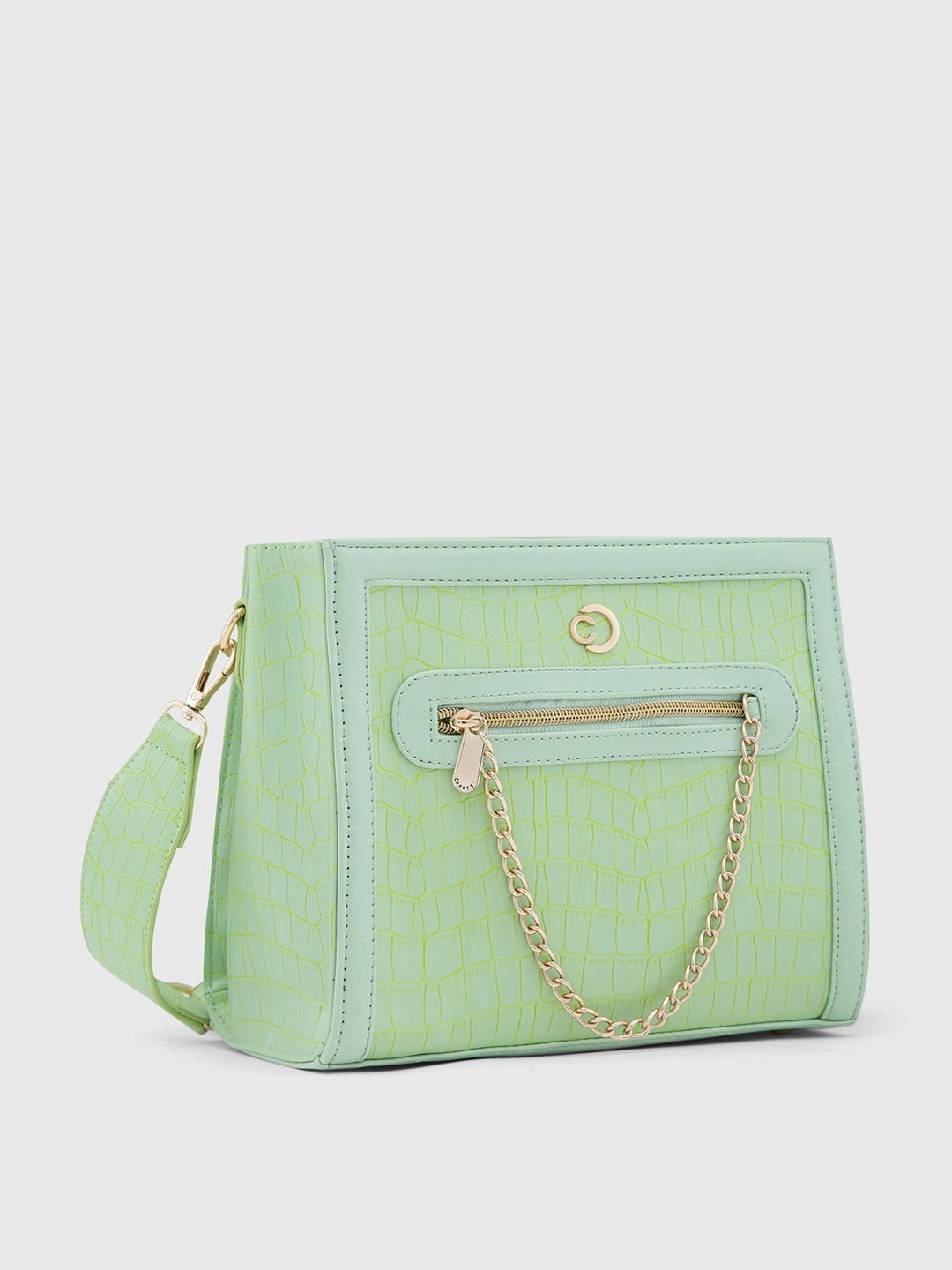 Caprese Mist Medium Mint Crossbody Bag