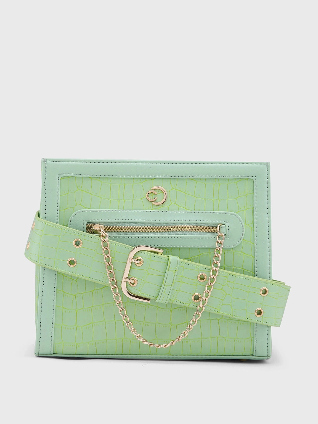 Caprese Mist Medium Mint Crossbody Bag