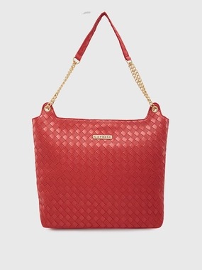 Caprese Nikita Medium Maroon Hobo Bag