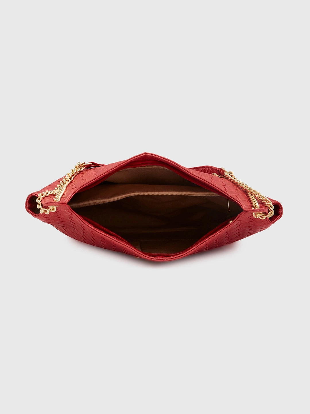 Caprese Nikita Medium Maroon Hobo Bag