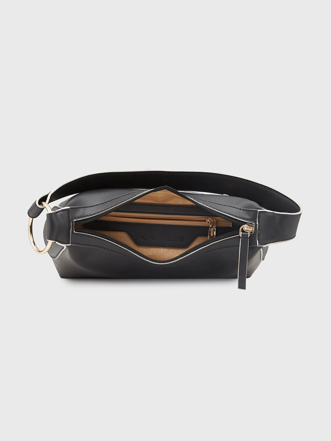 Caprese Olbia Medium Black Hobo Bag