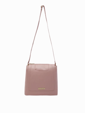 Caprese Peach Medium Dull Pink Hobo Bag