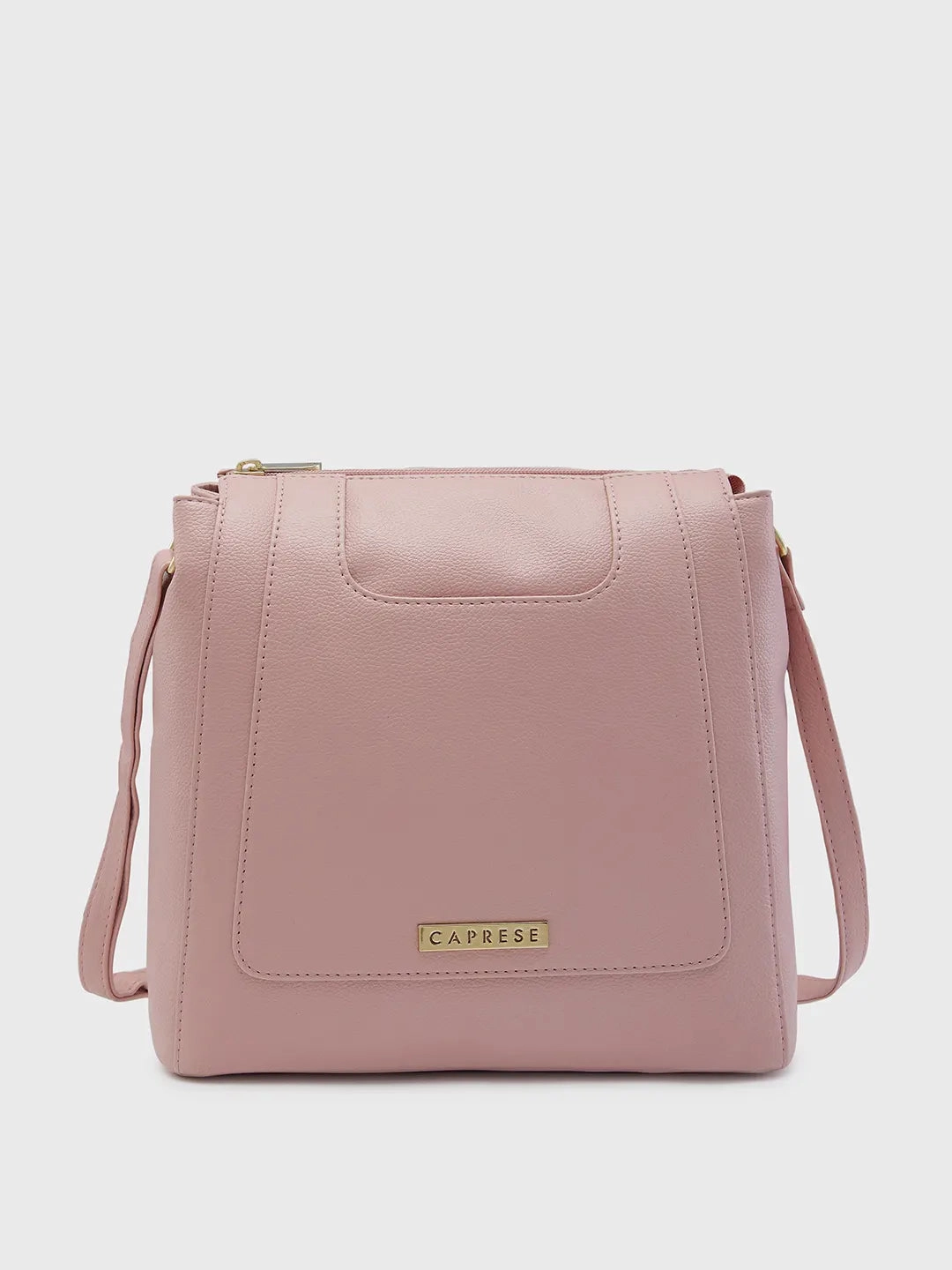 Caprese Peach Medium Dull Pink Hobo Bag