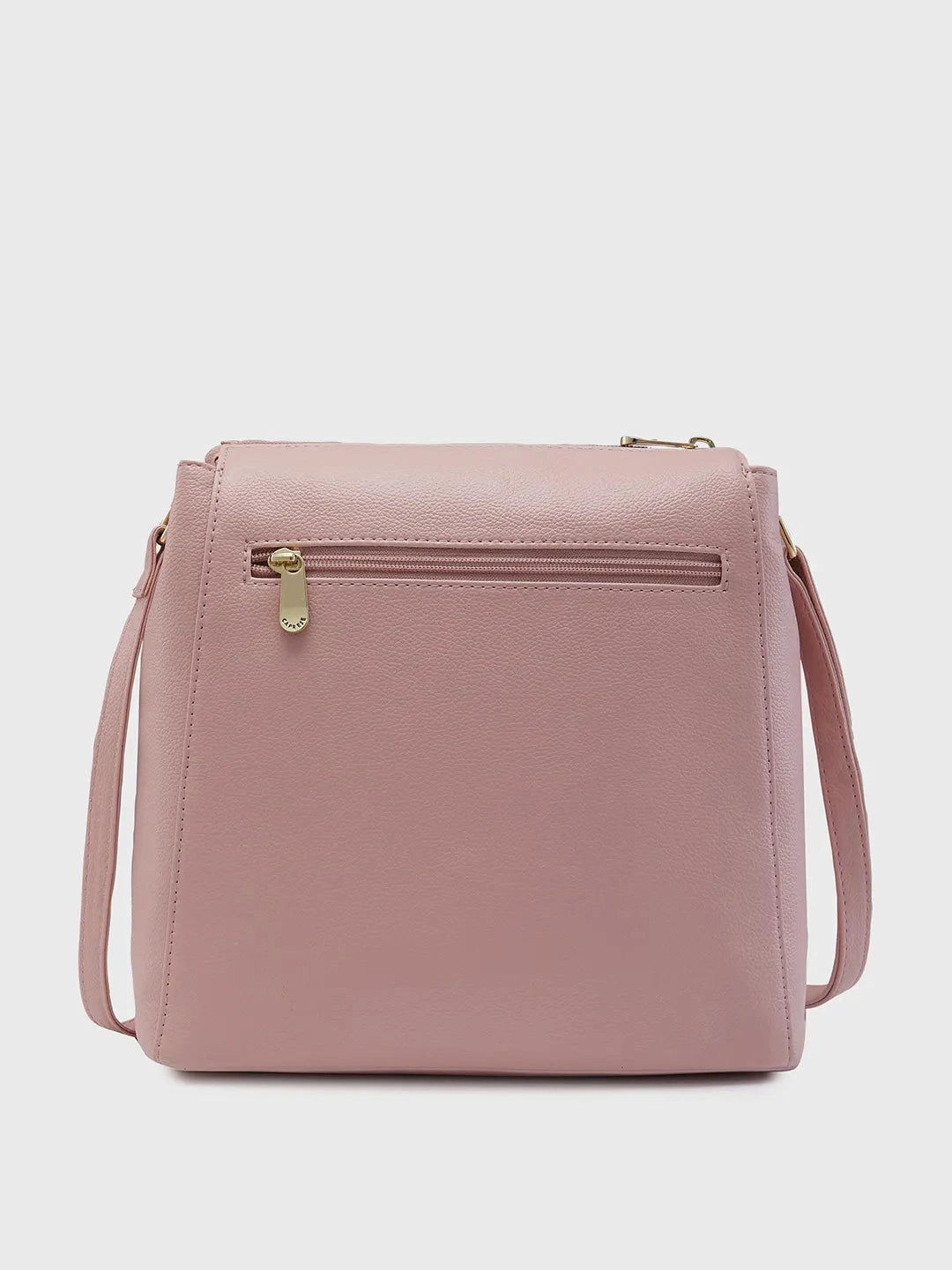 Caprese Peach Medium Dull Pink Hobo Bag
