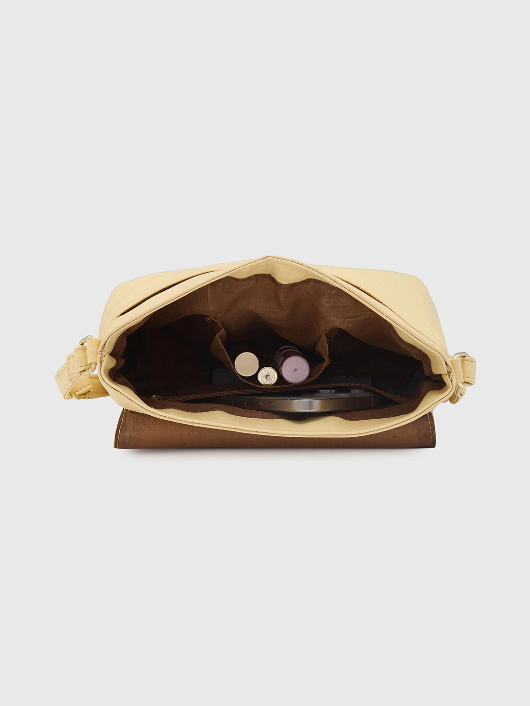 Caprese Pensa Small Mellow Yellow Flap Sling Bag