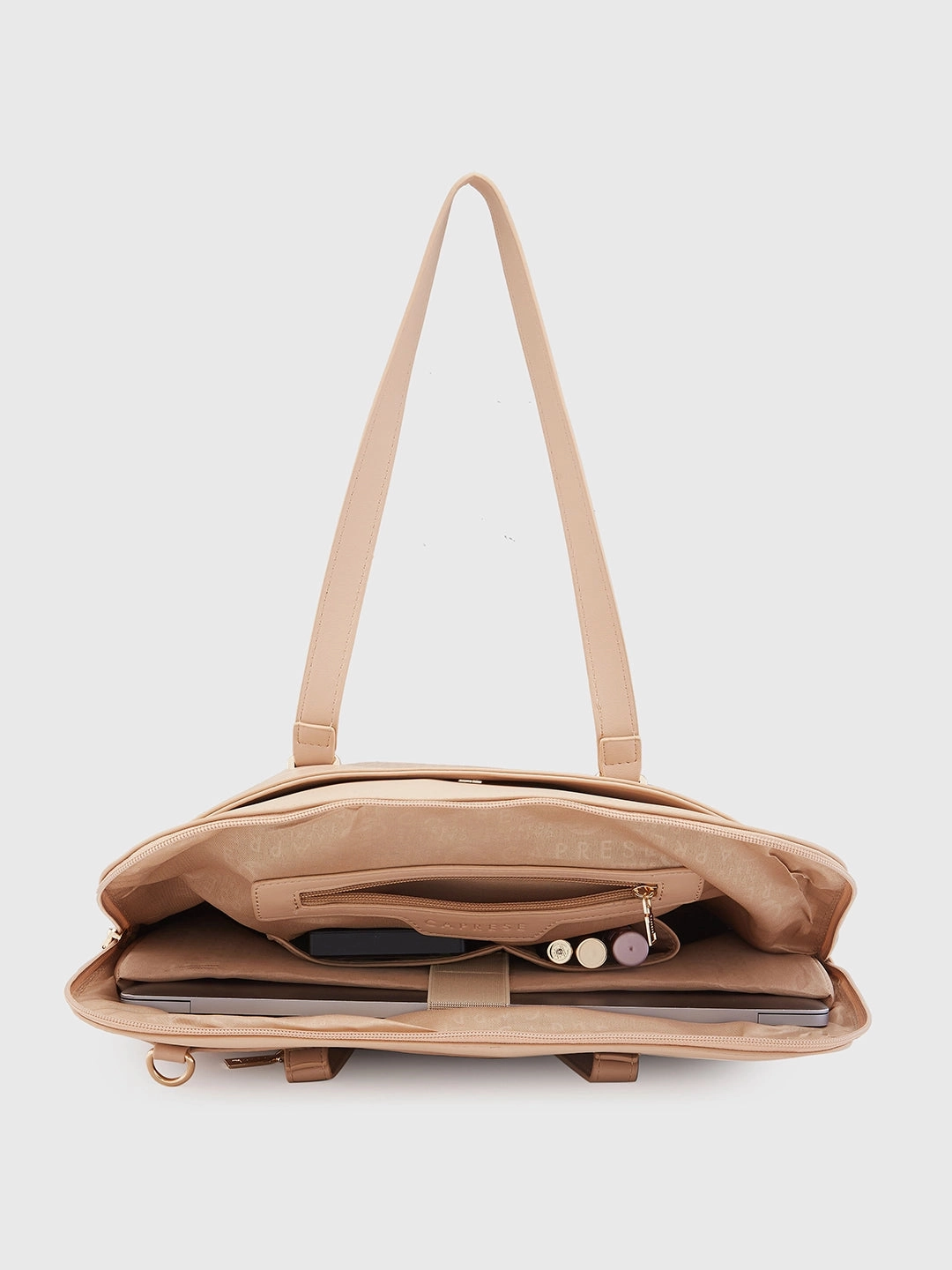 Caprese Rima Medium Brown Laptop Bag