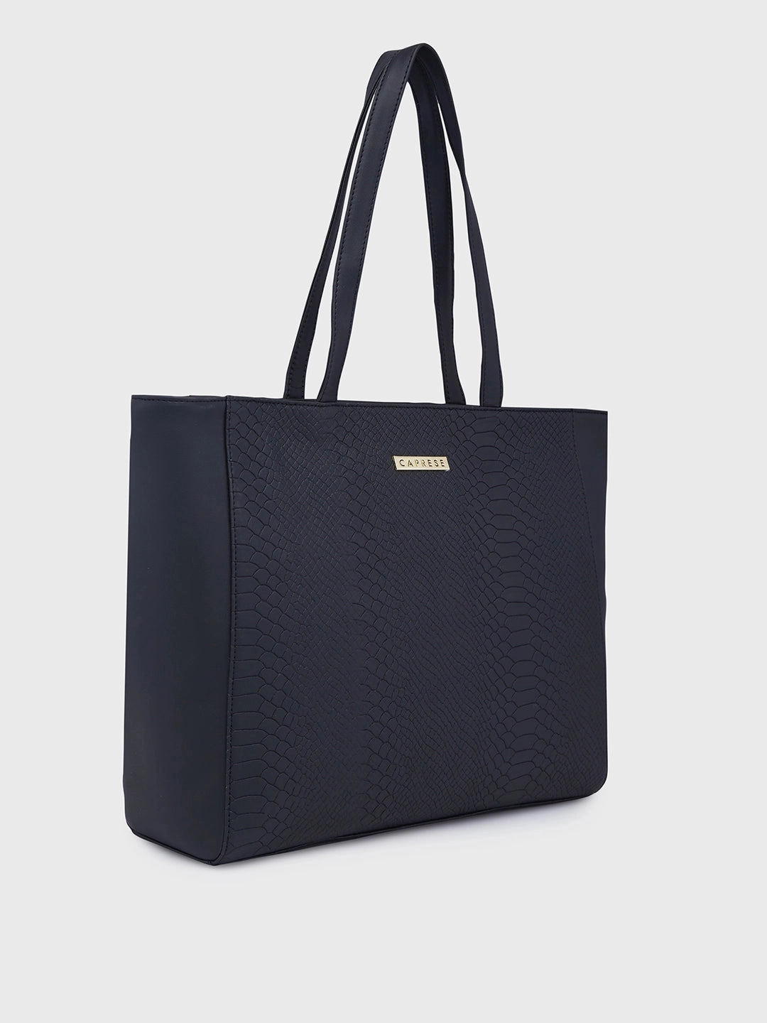 Caprese Rina Large Black Laptop Tote Bag