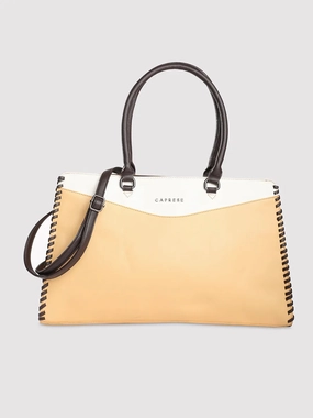 Caprese Rome Large Yellow Laptop Satchel Bag