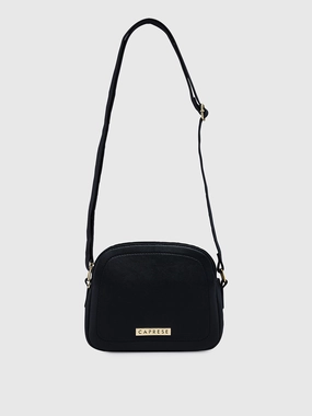 Caprese Safia Small Black Sling Bag