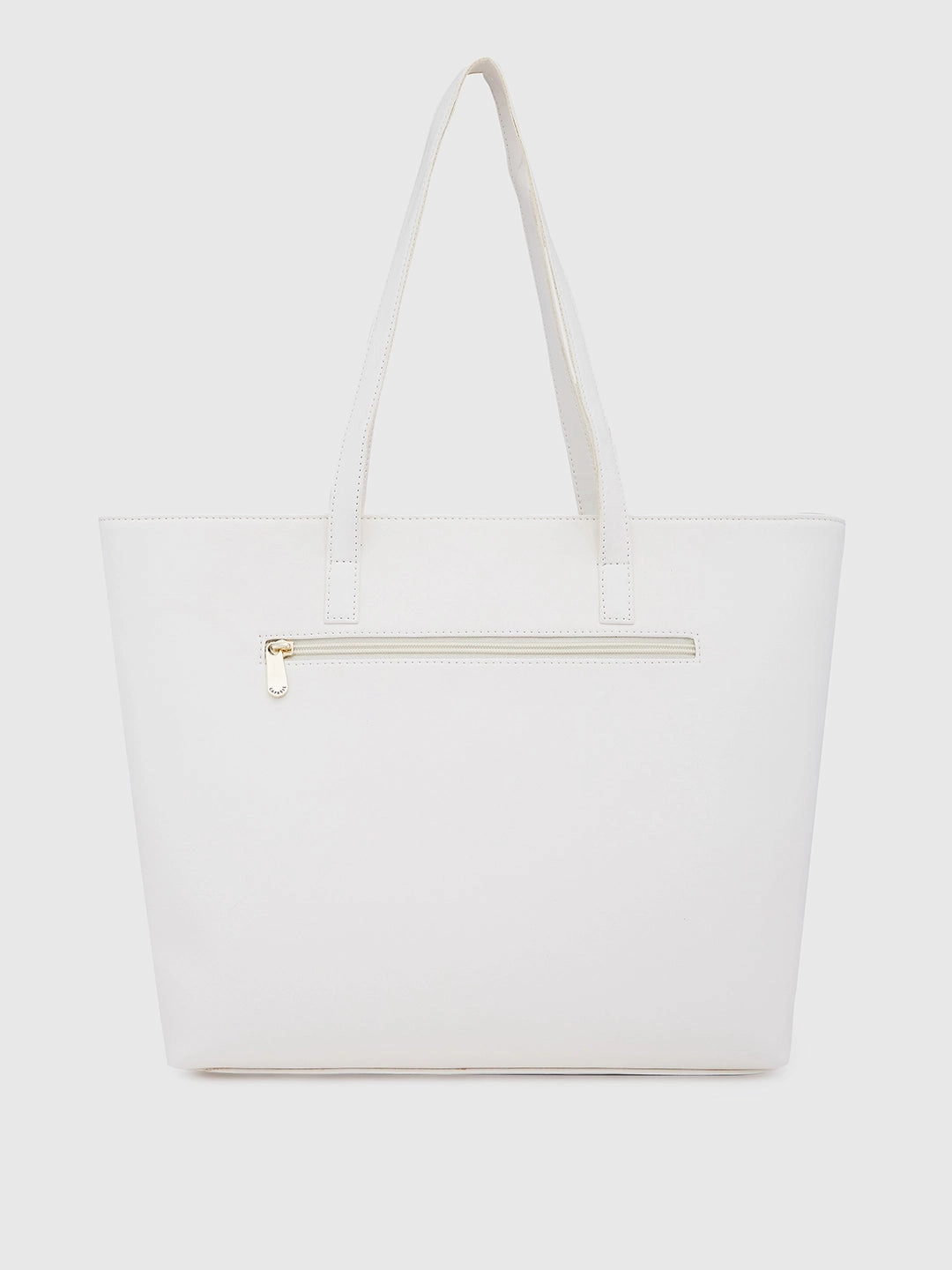 Caprese Sameera Tote Large Off White Laptop Bag