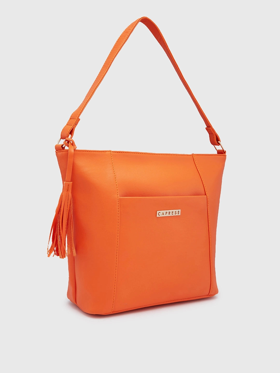 Caprese Sari Medium Burnt Orange Hobo Bag