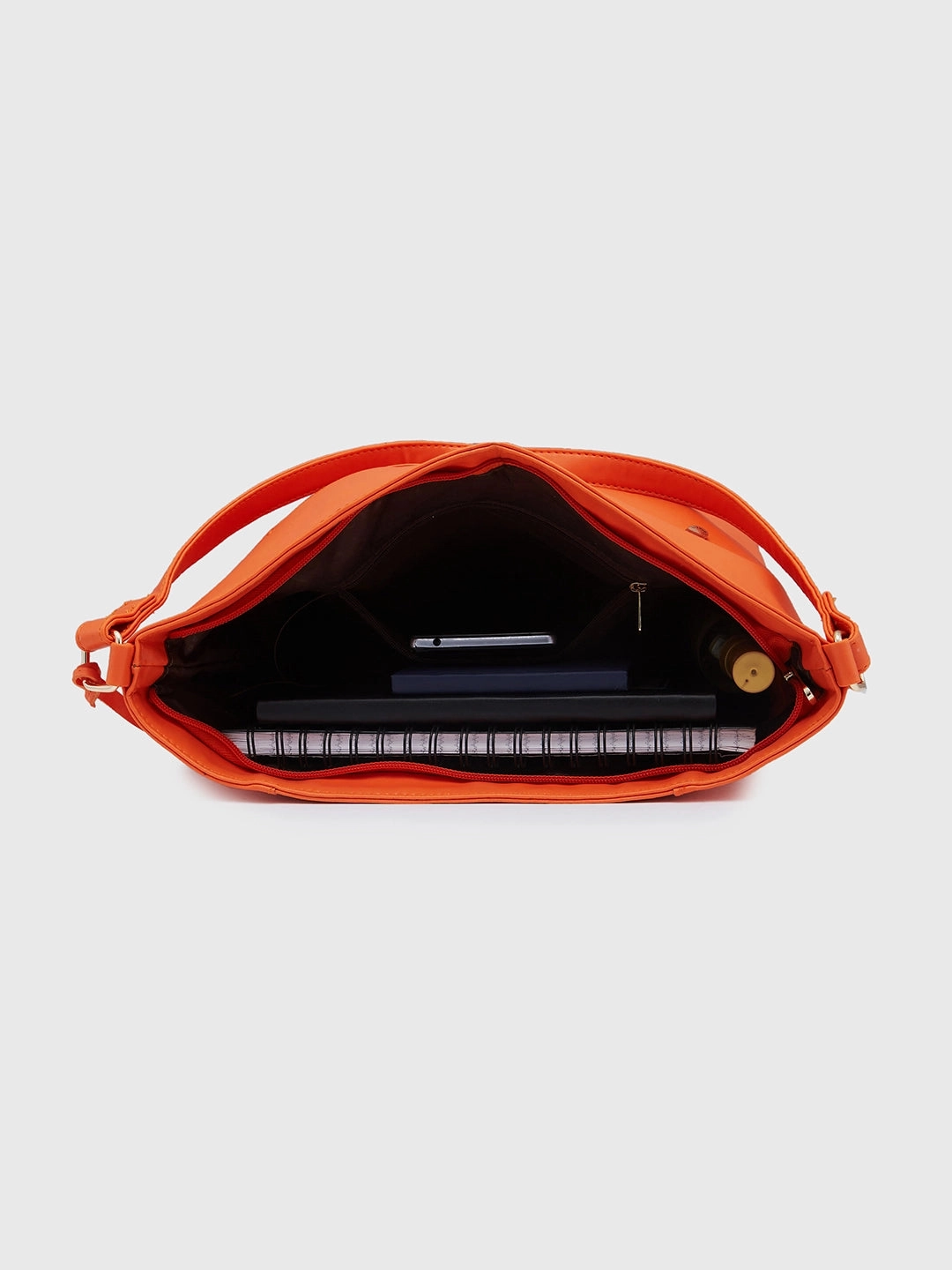 Caprese Sari Medium Burnt Orange Hobo Bag