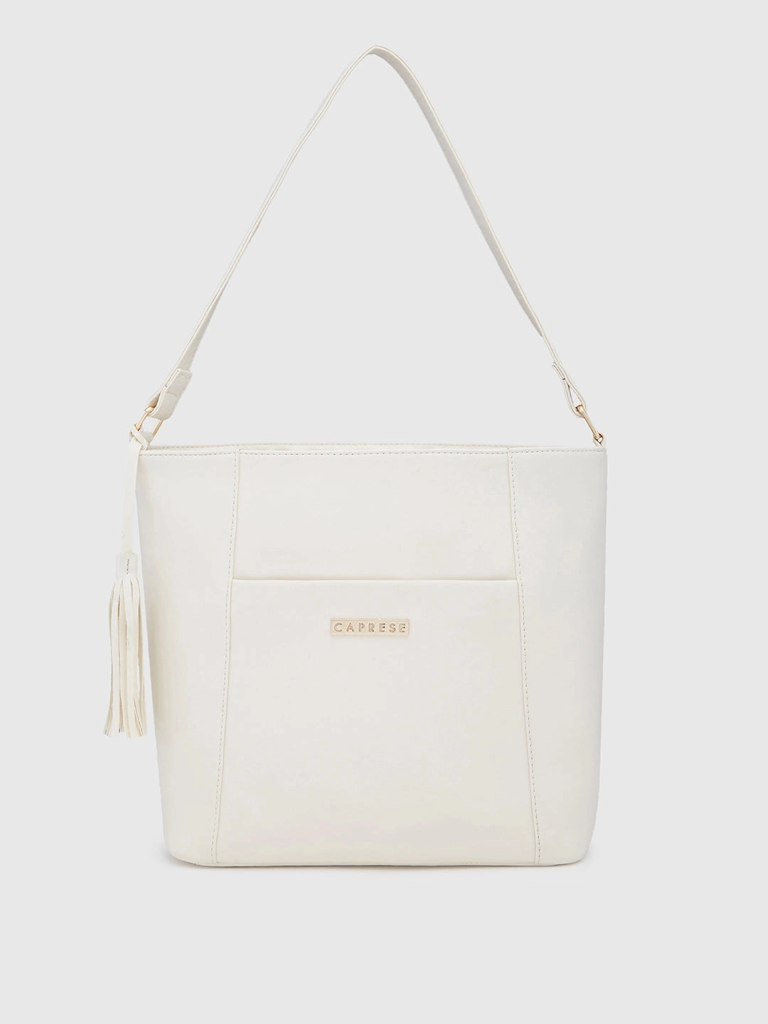 Caprese Sari Medium Off White Hobo Bag