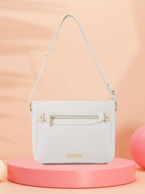 Caprese Savina Medium Off White Sling Bag