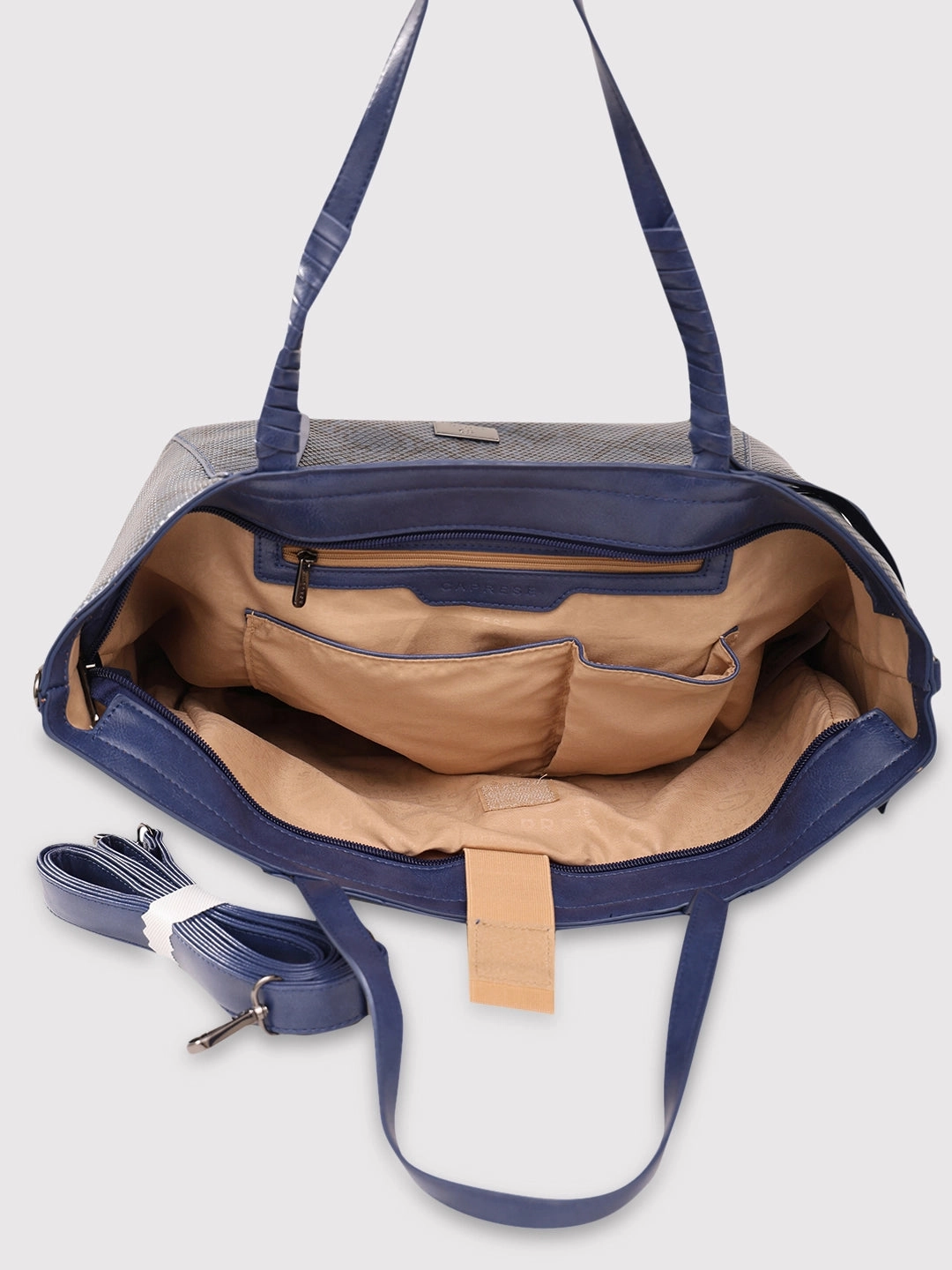 Caprese Saylor Large Blue Laptop Tote