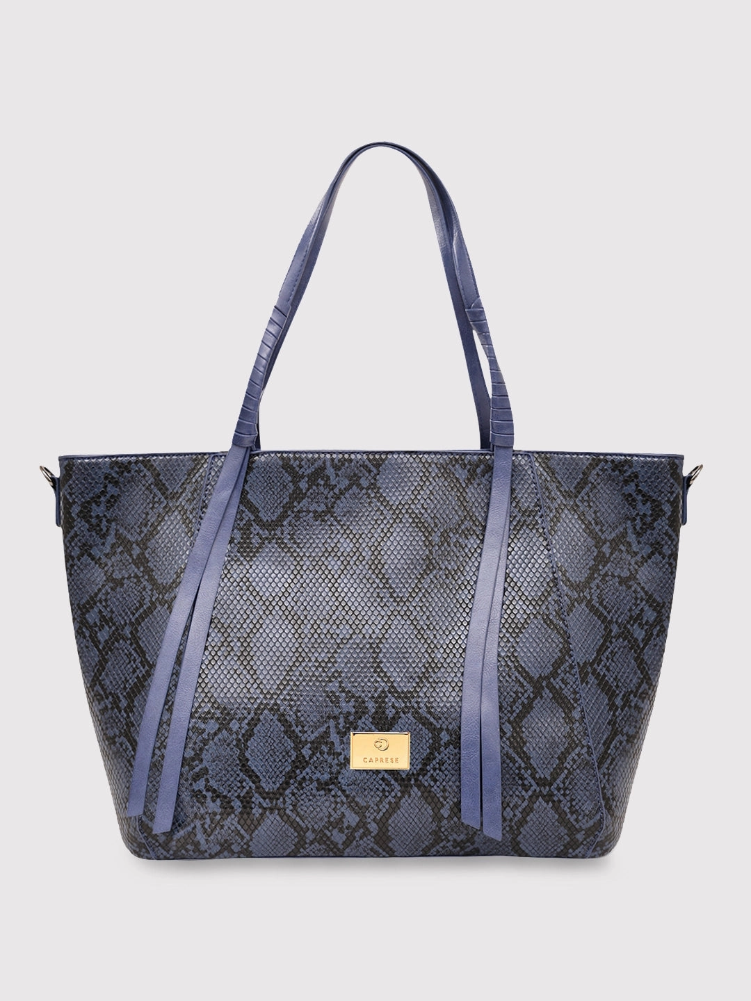 Caprese Saylor Large Blue Laptop Tote