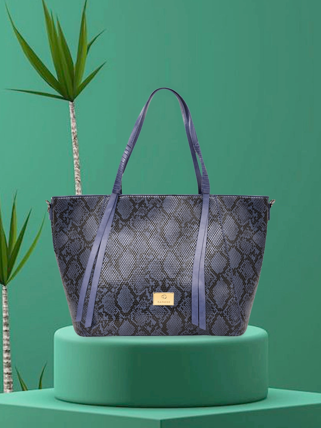 Caprese Saylor Large Blue Laptop Tote
