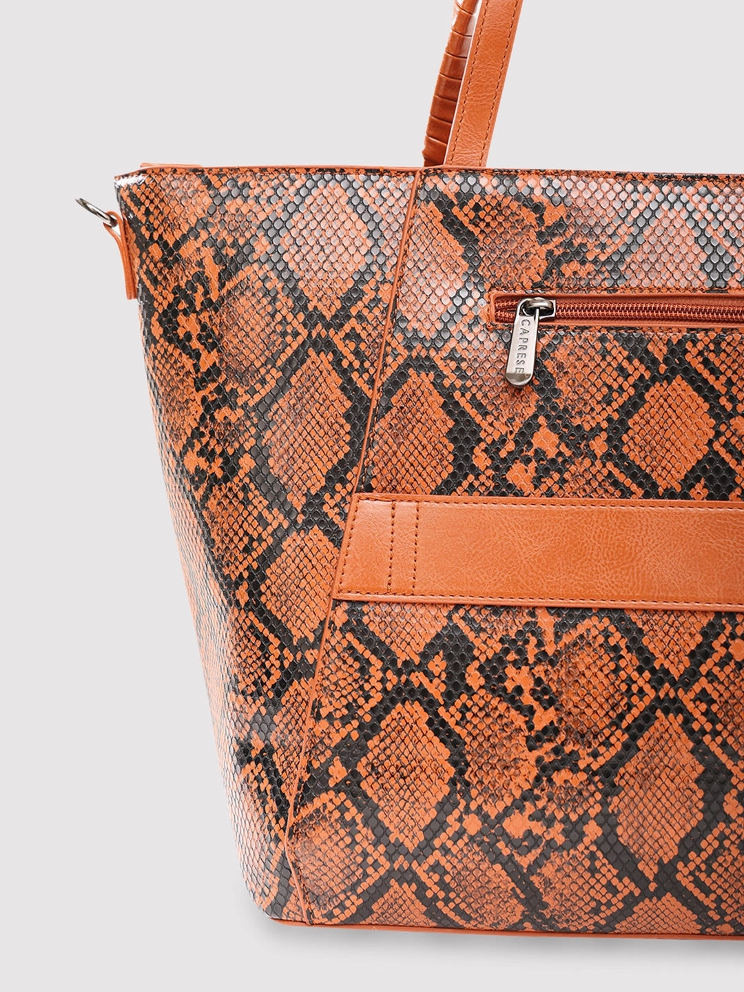 Caprese Saylor Large Tan Laptop Tote Bag