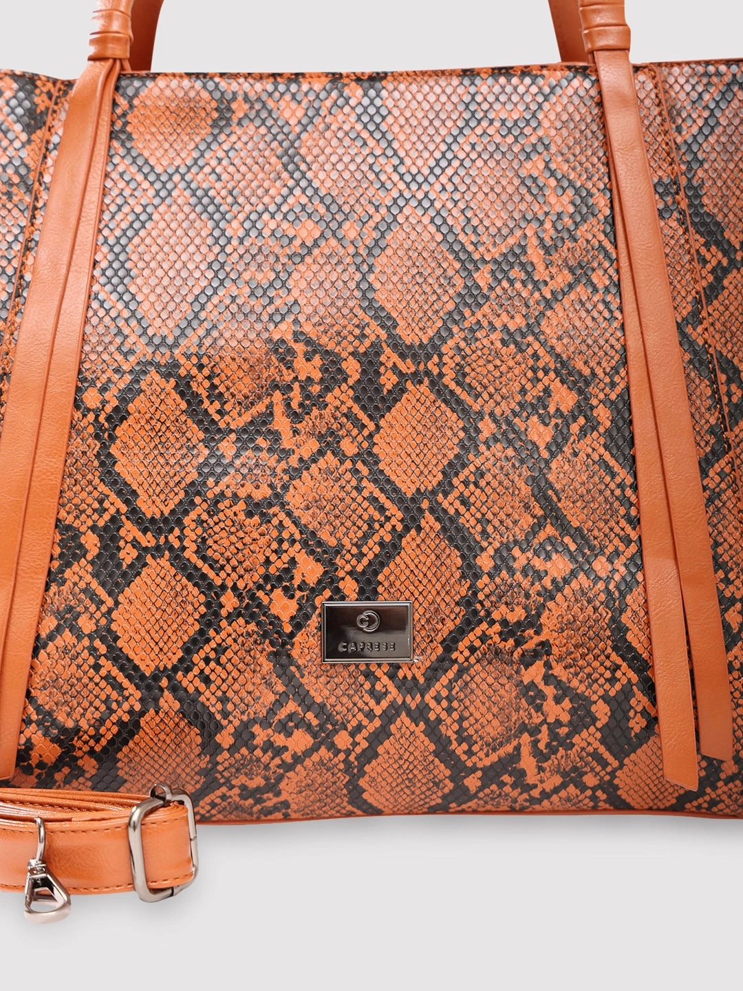 Caprese Saylor Large Tan Laptop Tote Bag