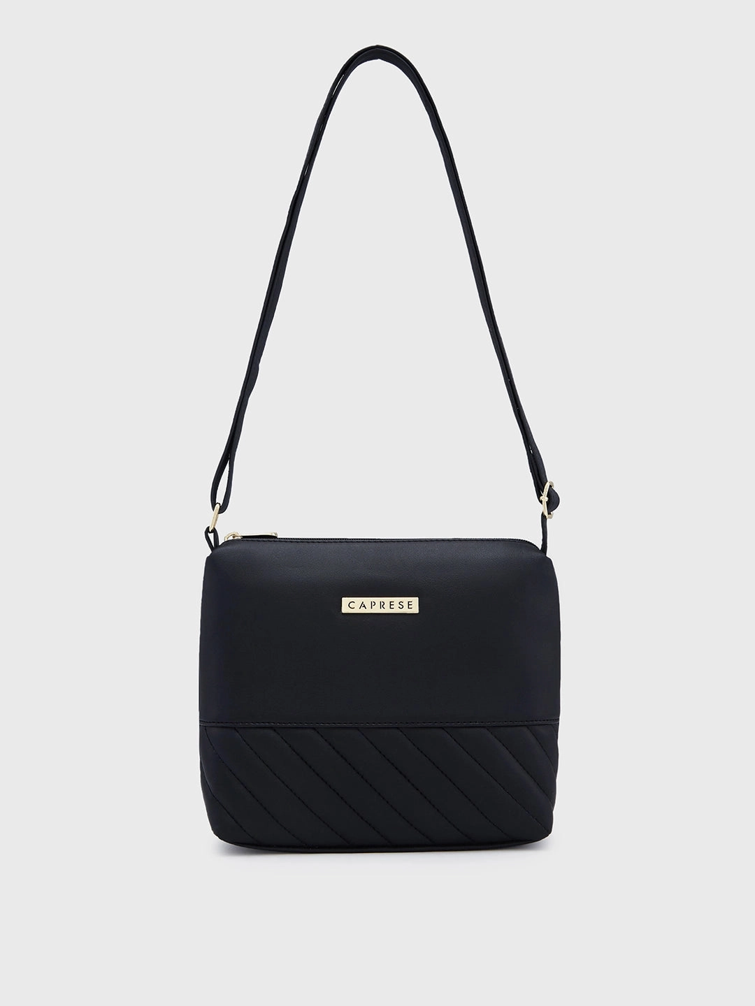 Caprese Serene Small Black Sling Bag