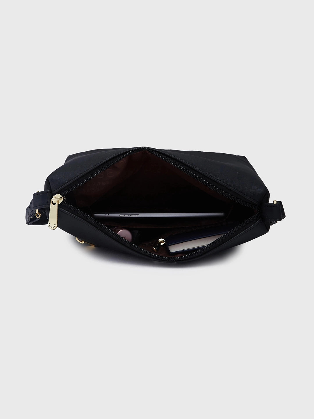 Caprese Serene Small Black Sling Bag