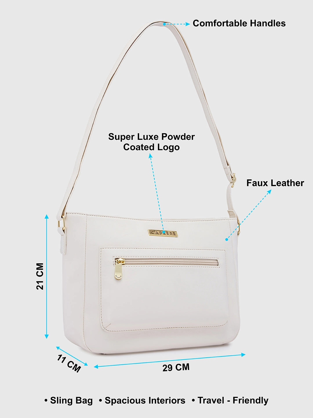 Caprese Shanon Large Off Sling Bag
