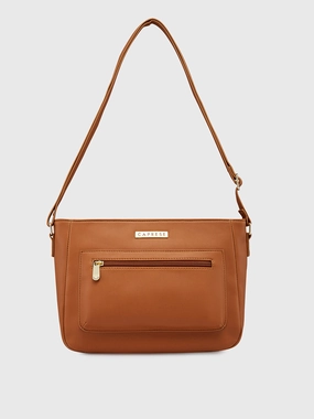 Caprese Shanon Large Tan Sling Bag