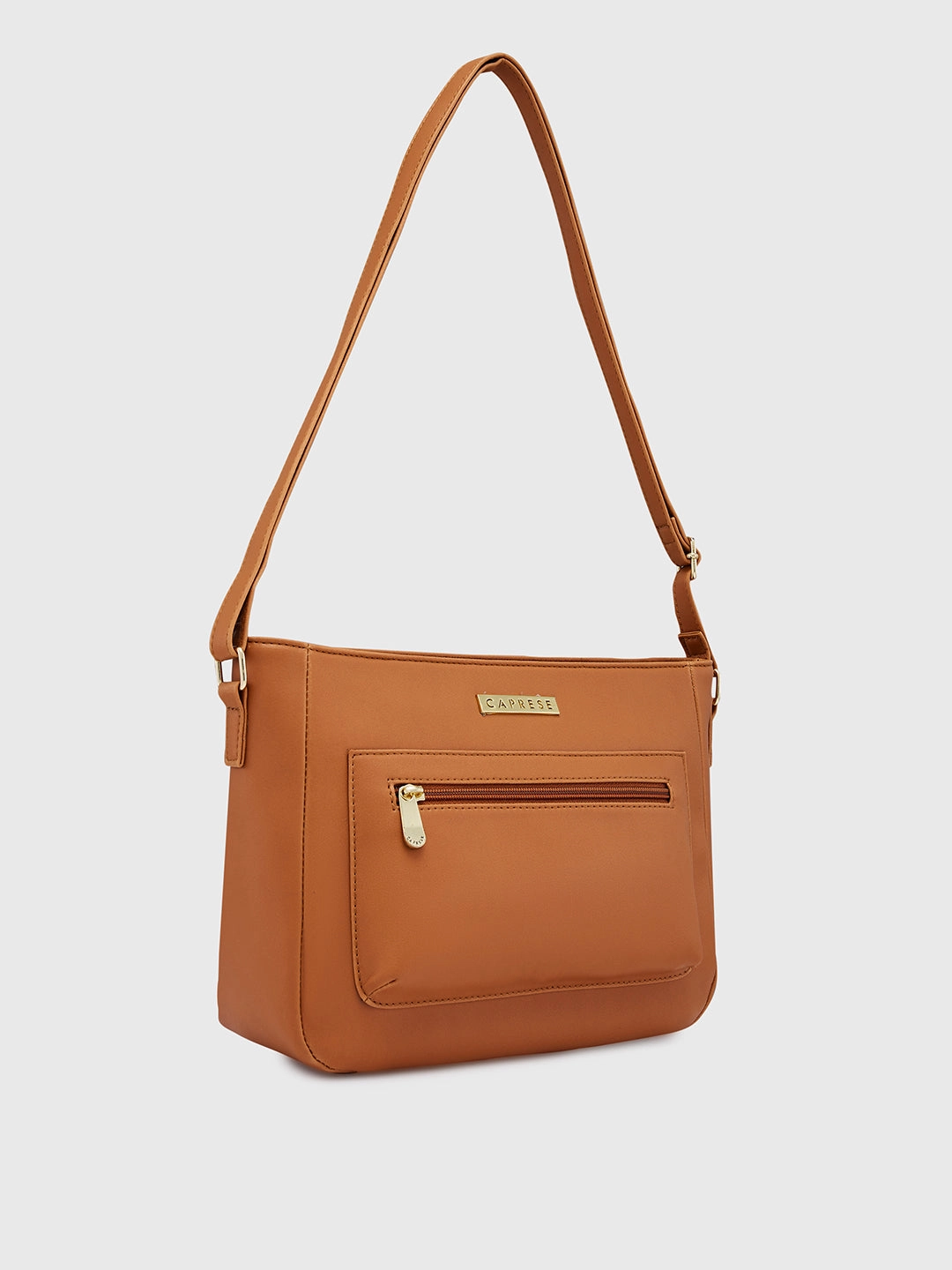 Caprese Shanon Large Tan Sling Bag
