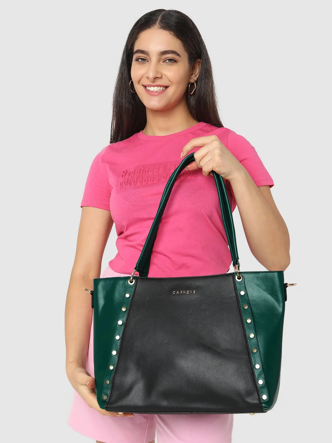 Caprese Shelby Large Powder Blue Laptop Tote Bag