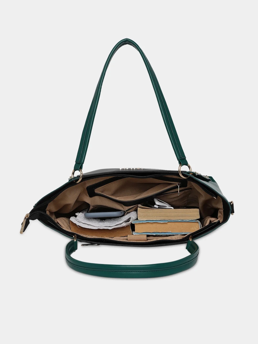 Caprese Shelby Large Powder Blue Laptop Tote Bag
