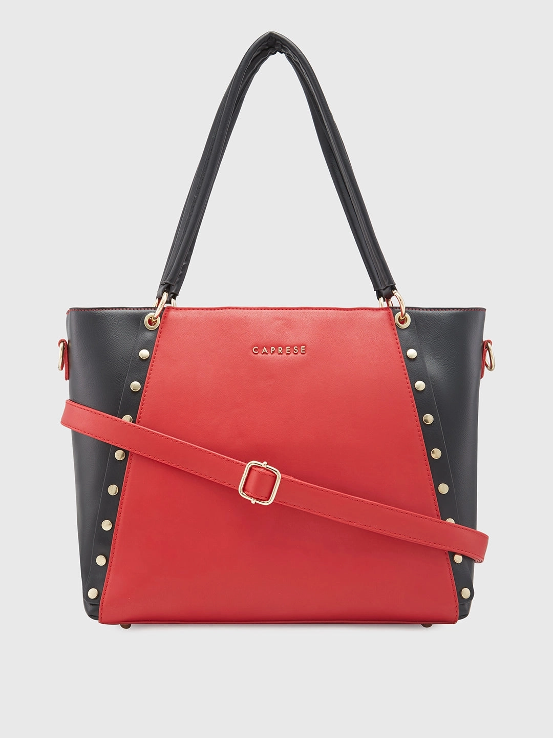 Caprese Shelby Large Red Laptop Tote Bag