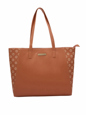 Caprese Siesta Medium Tan Tote Bag