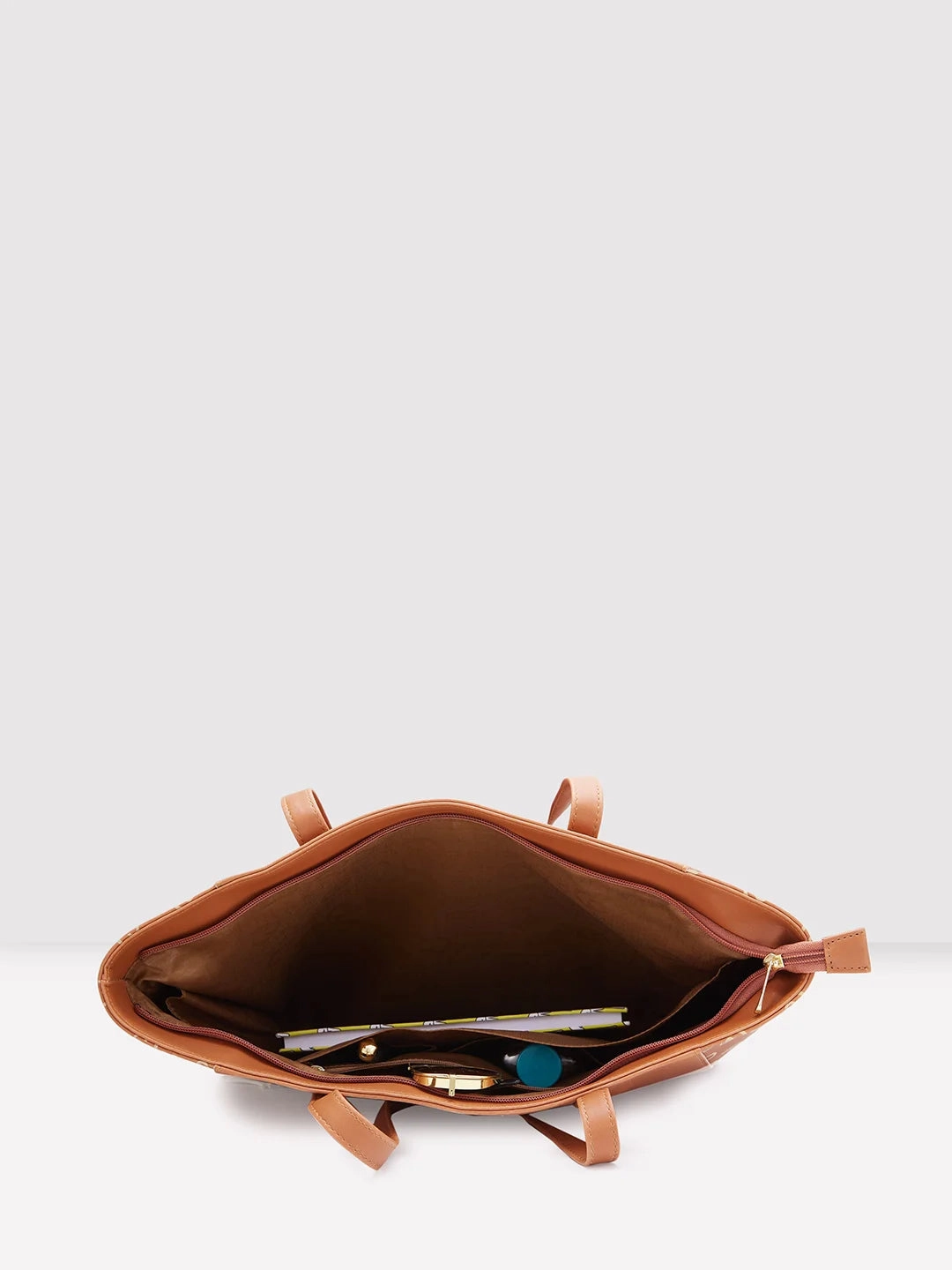 Caprese Siesta Medium Tan Tote Bag