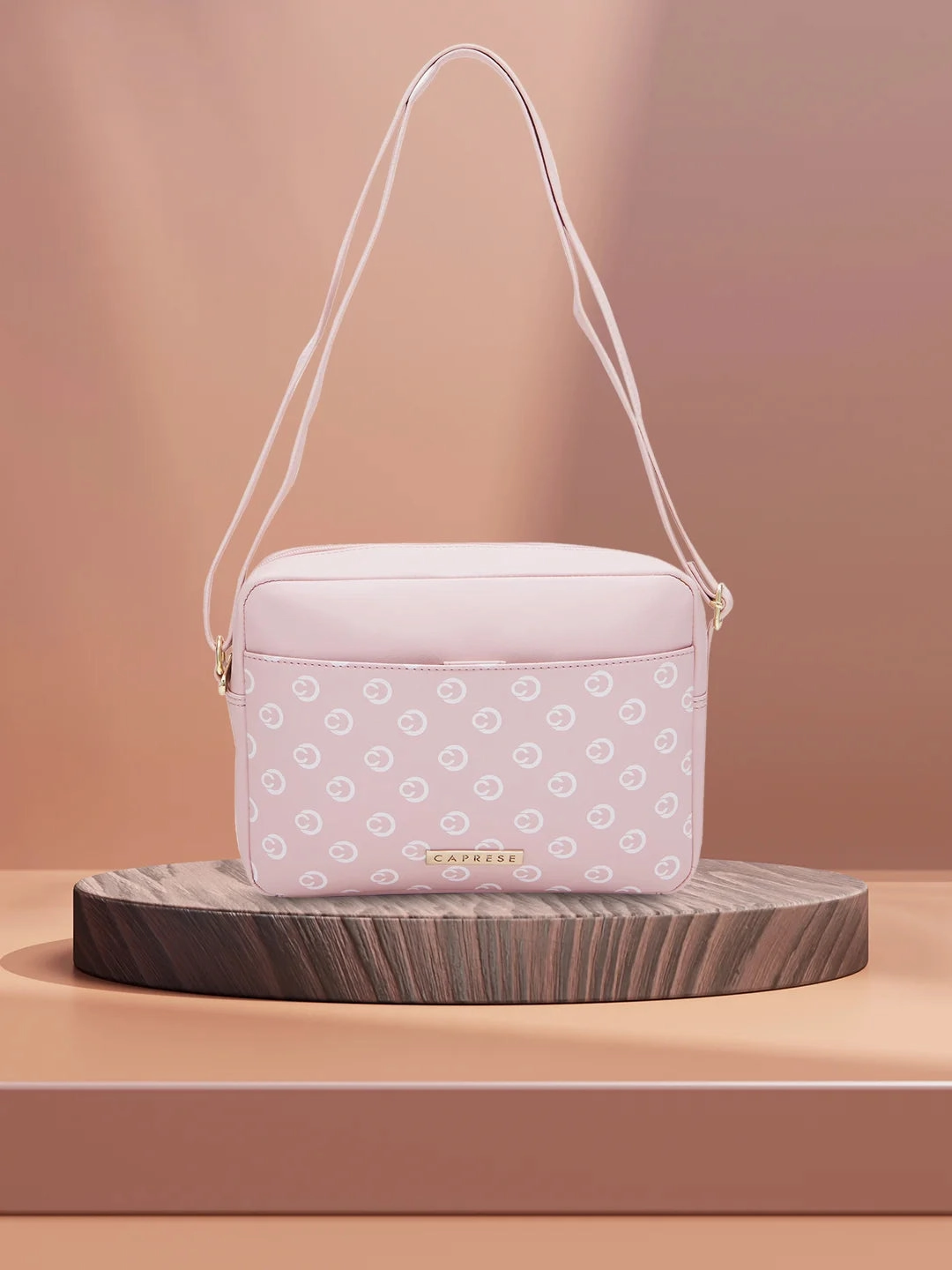 Caprese Siesta Small Powder Pink Sling Bag