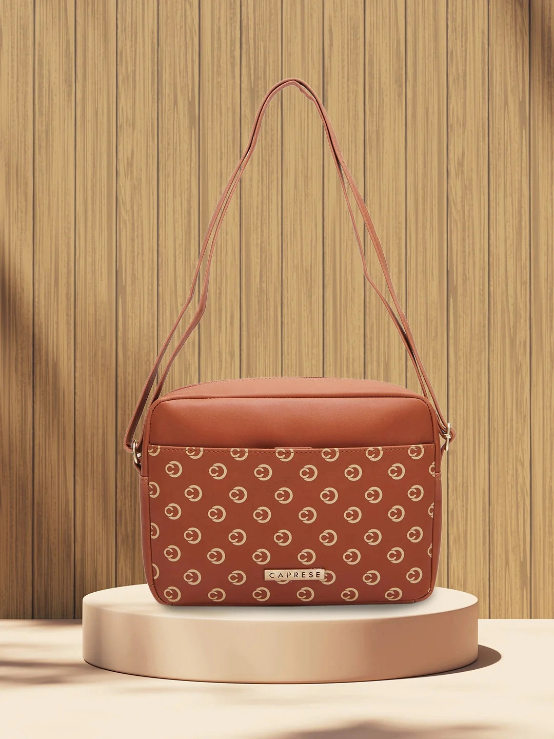 Caprese Siesta Small Tan Sling Bag